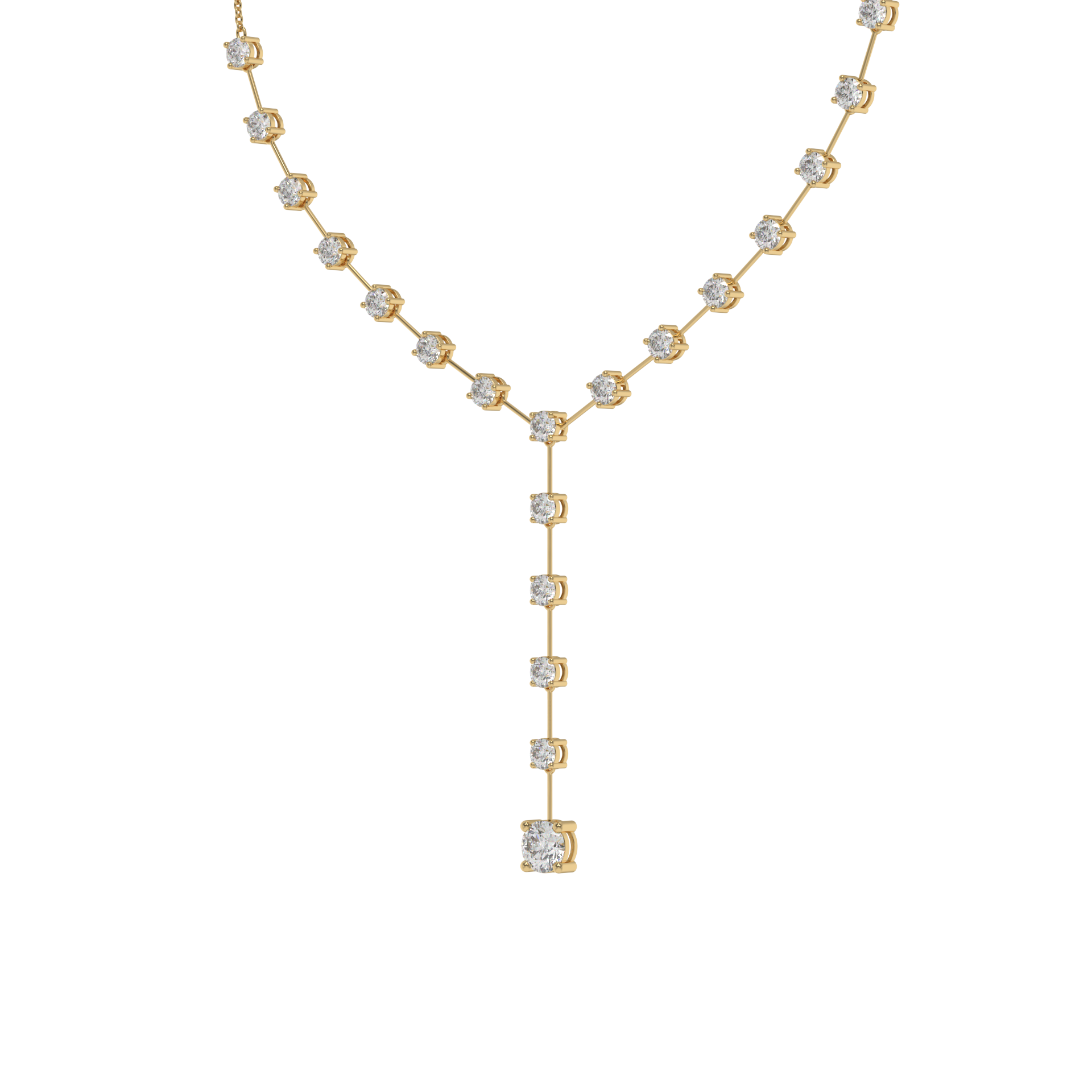 Lunara Diamond Drop Y-Necklace Caratlink