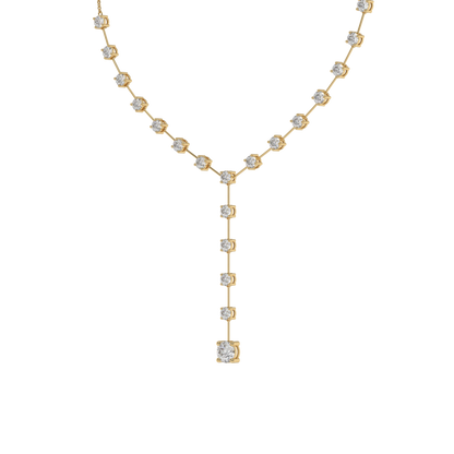 Lunara Diamond Drop Y-Necklace Caratlink