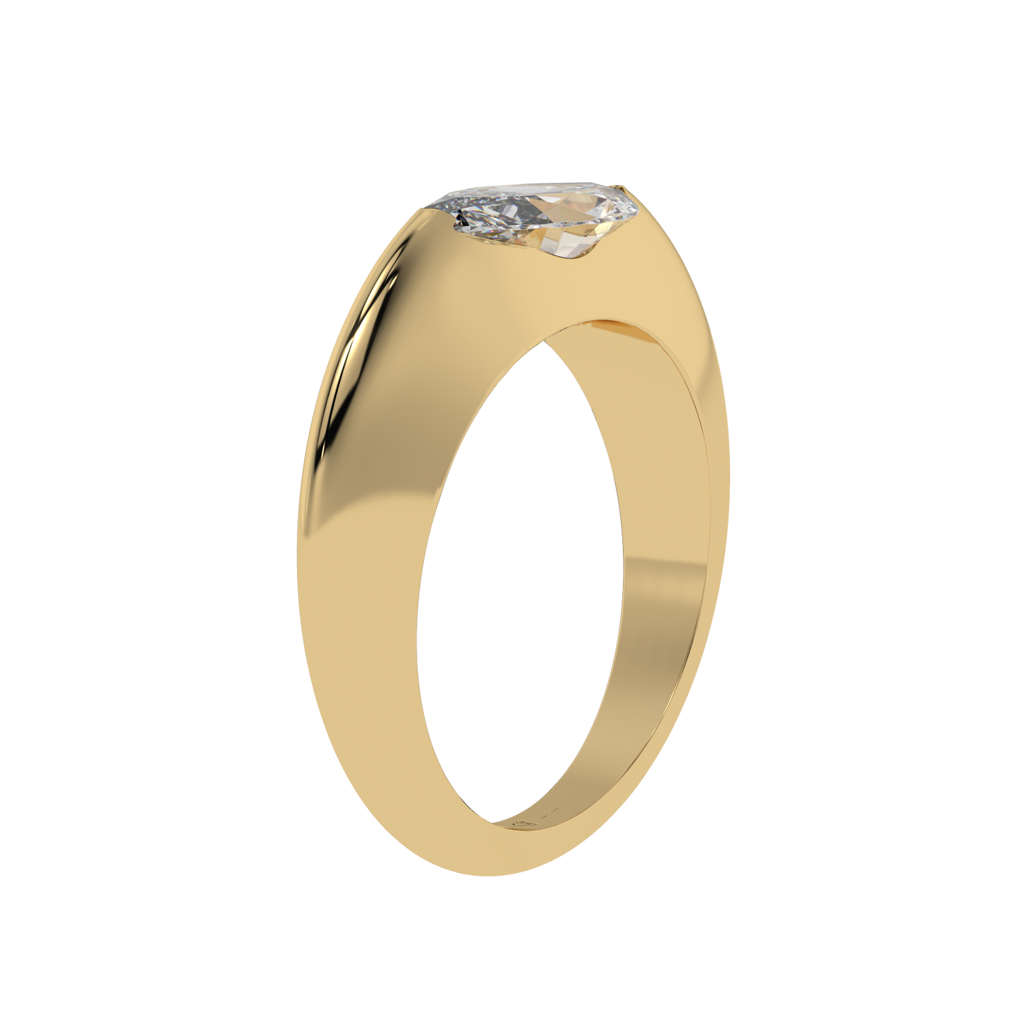 Sleek Marquise Bezel Ring - Caratlink