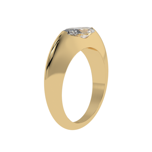 Sleek Marquise Bezel Ring - Caratlink