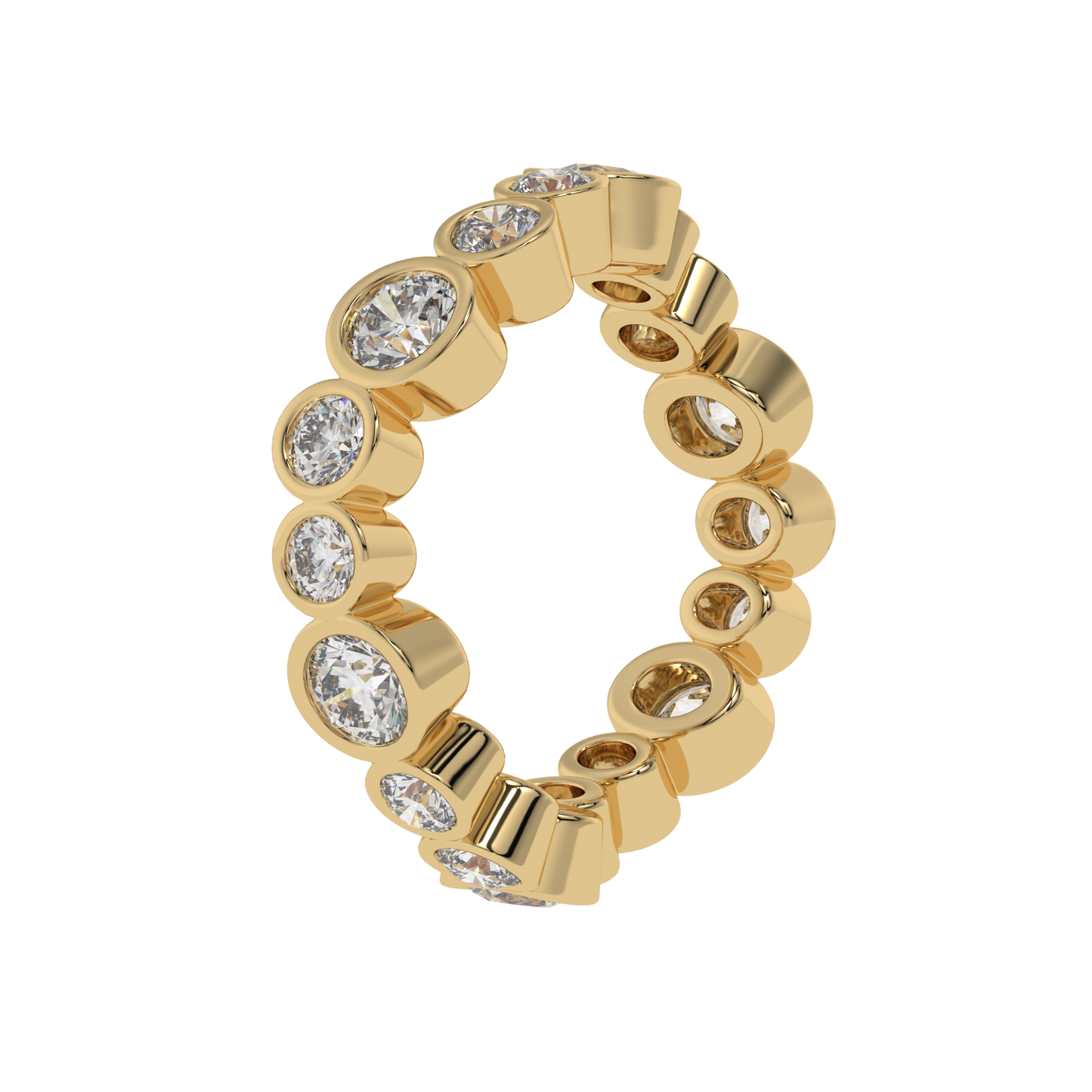 Celeste Bezel Diamond Band Caratlink