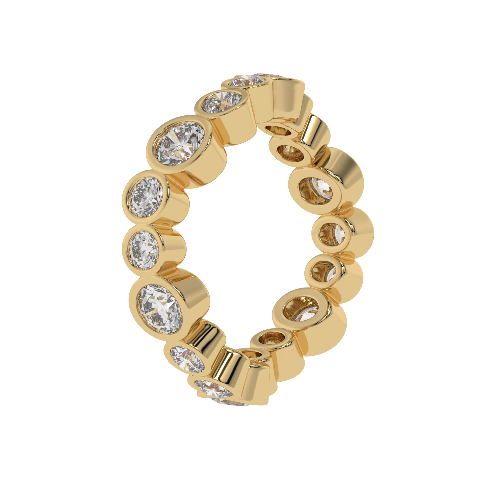 Celeste Bezel Diamond Band Caratlink