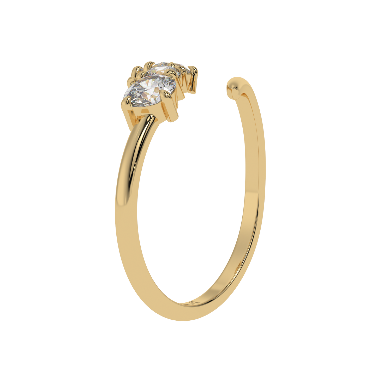 Serena Curve Diamond Wrap Ring Caratlink
