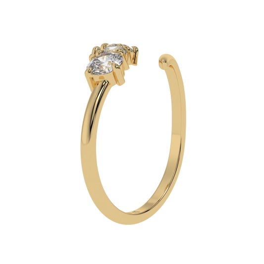 Serena Curve Diamond Wrap Ring Caratlink