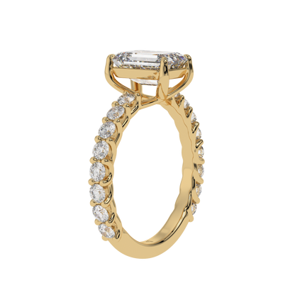 Eternal Spark Emerald Halo Ring - Caratlink