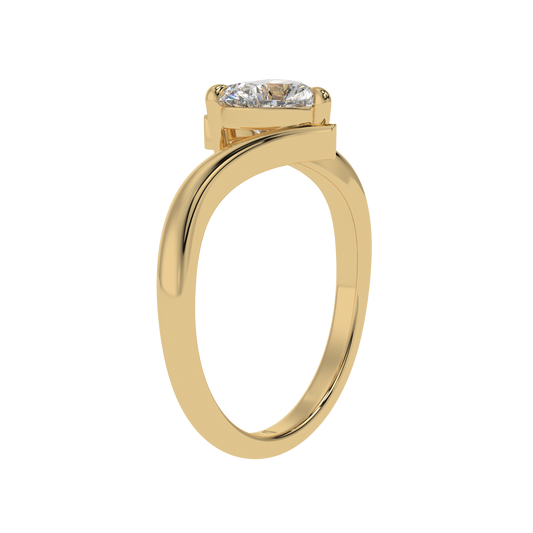 Heart Embrace Solitaire Ring - Caratlink