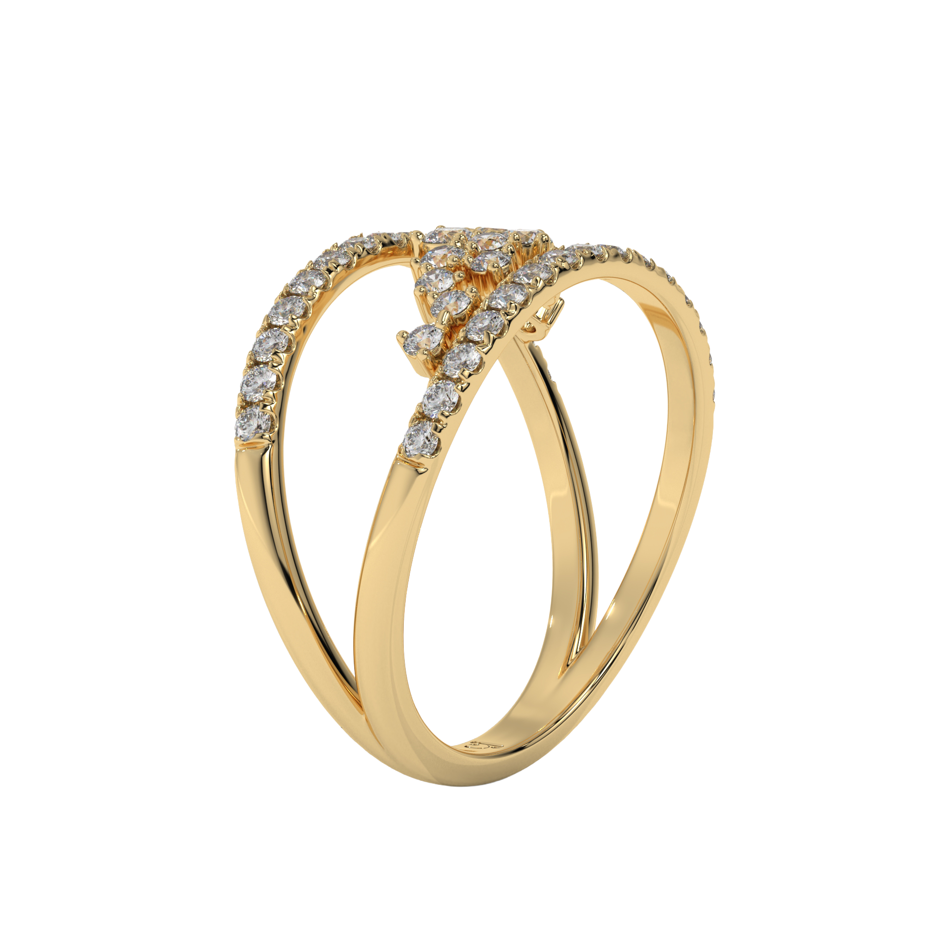 Floral Cascade Diamond Ring Caratlink