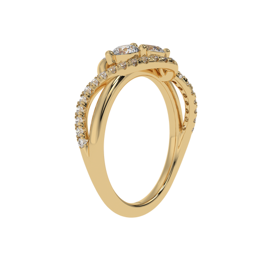 Eterna Twist Diamond Ring