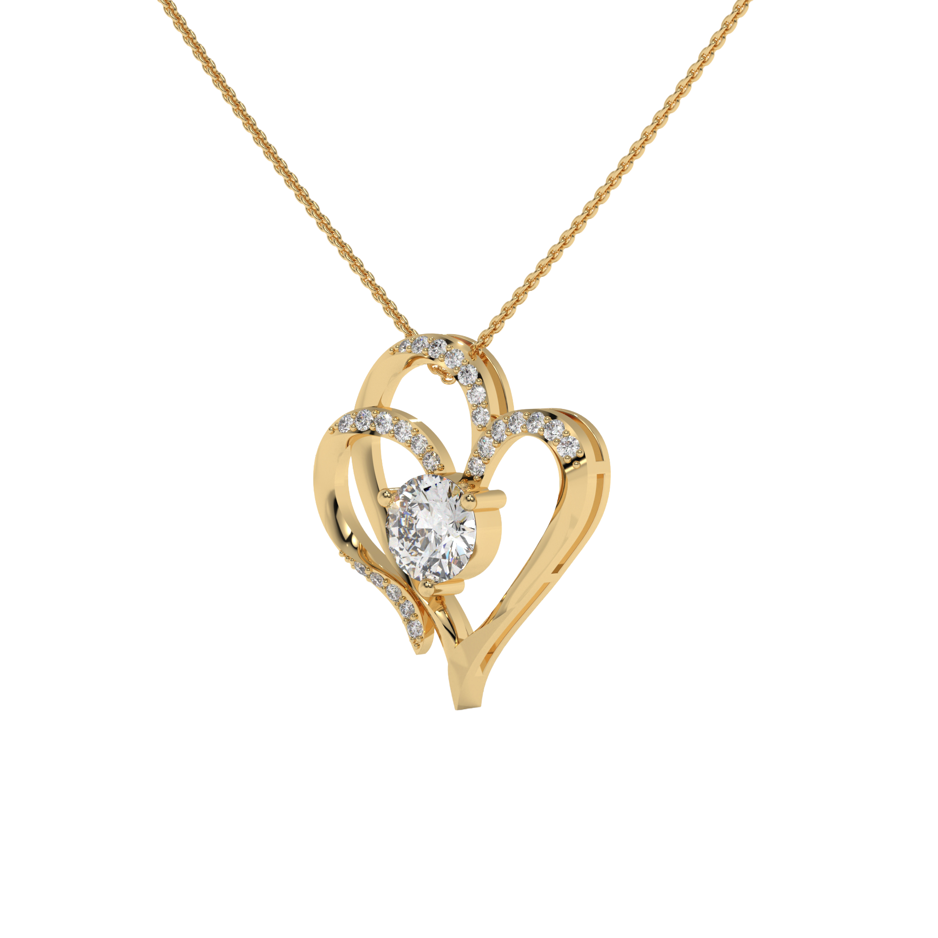 Eternal Heart Pendant Carat Link Jewels