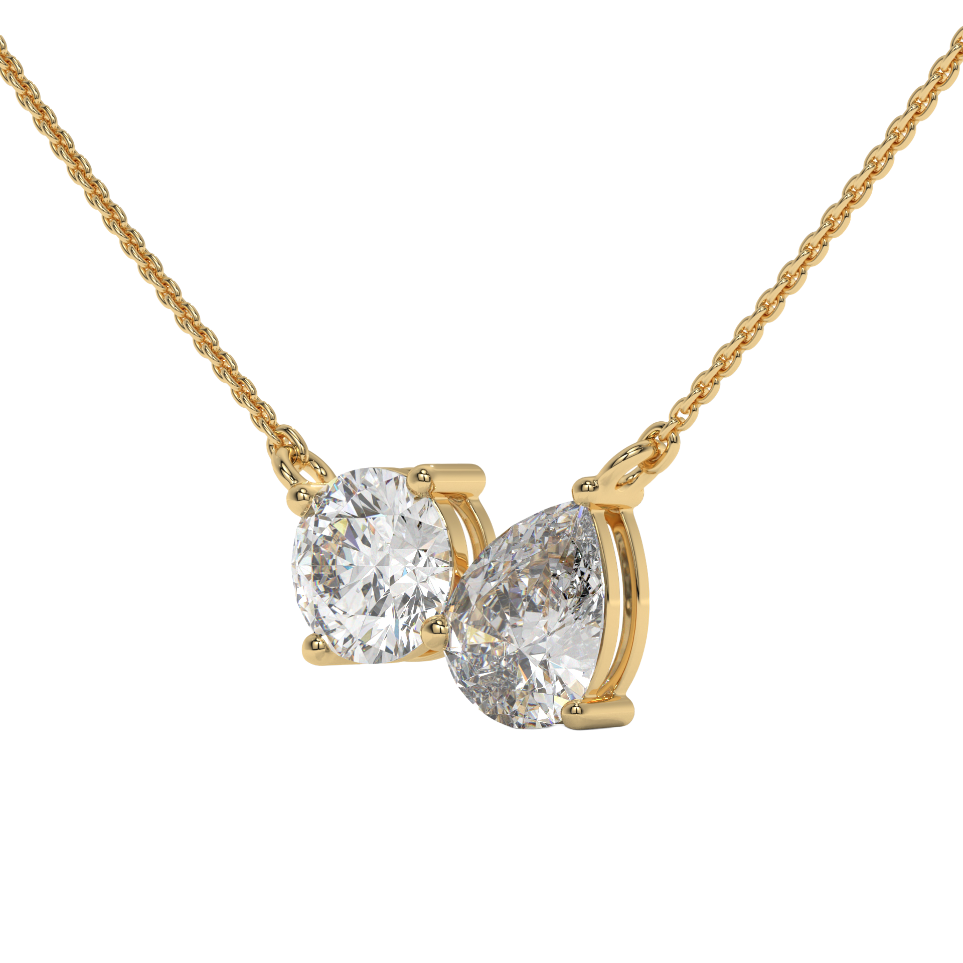 Twin Spark Pendant Necklace CaratLink