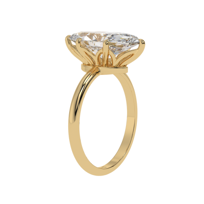 Royal Bloom Marquise Solitaire Ring - Caratlink