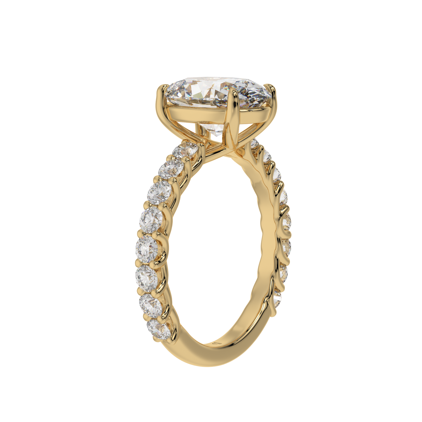 Eternal Bloom Oval Halo Ring - Caratlink