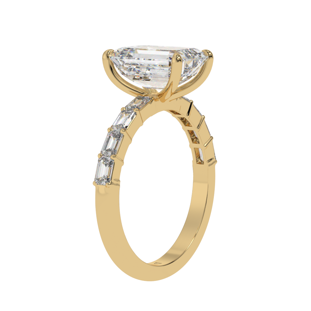 Regal Radiance Emerald-Cut Ring - Caratlink