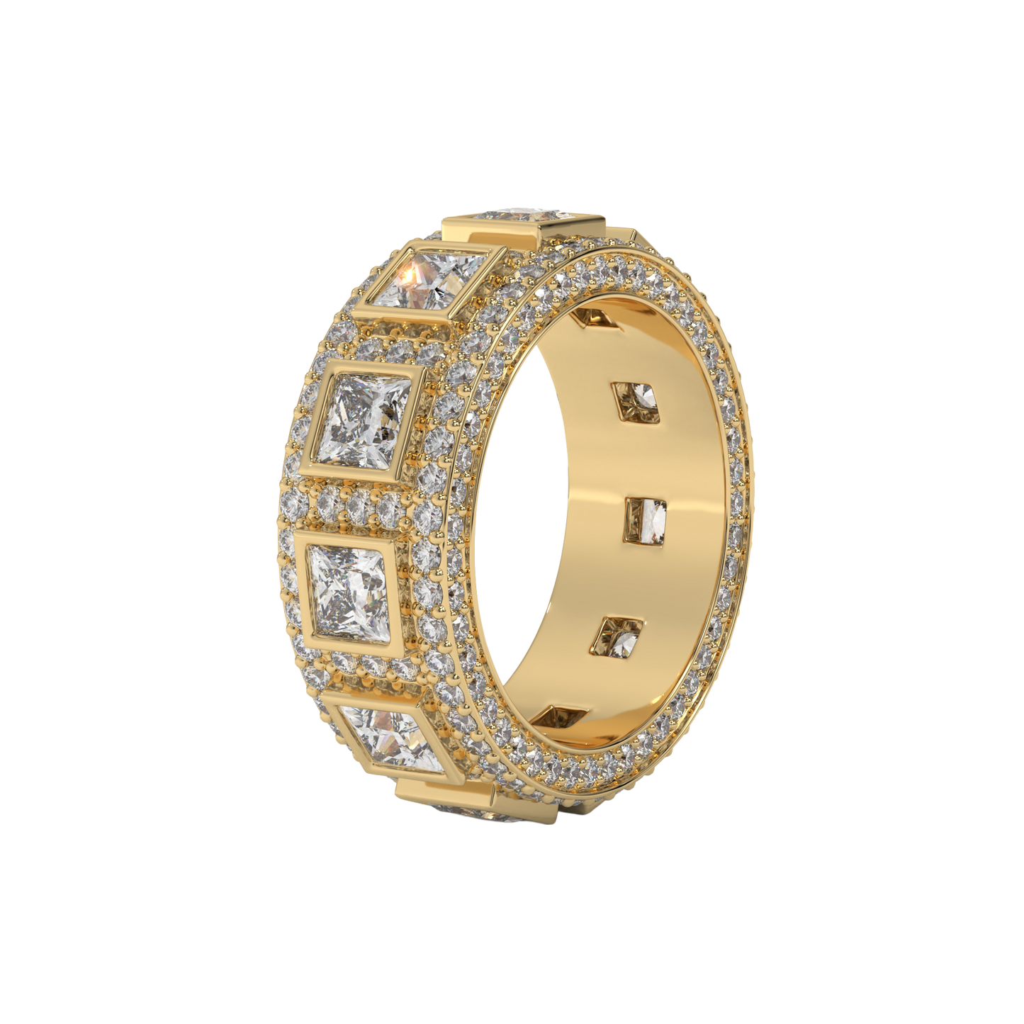 Regal Square Diamond Band