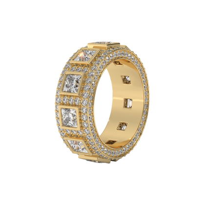 Regal Square Diamond Band