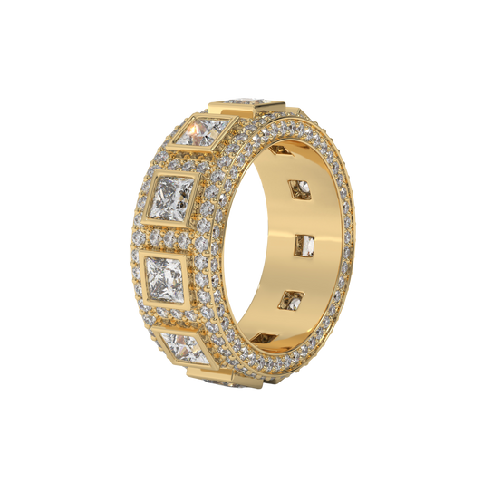 Regal Square Diamond Band