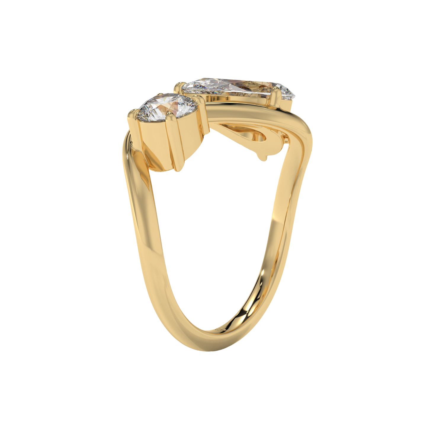Dual Harmony Diamond Ring