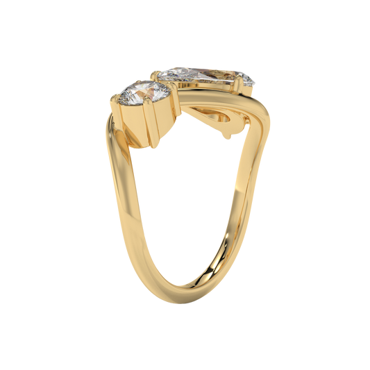 Dual Harmony Diamond Ring
