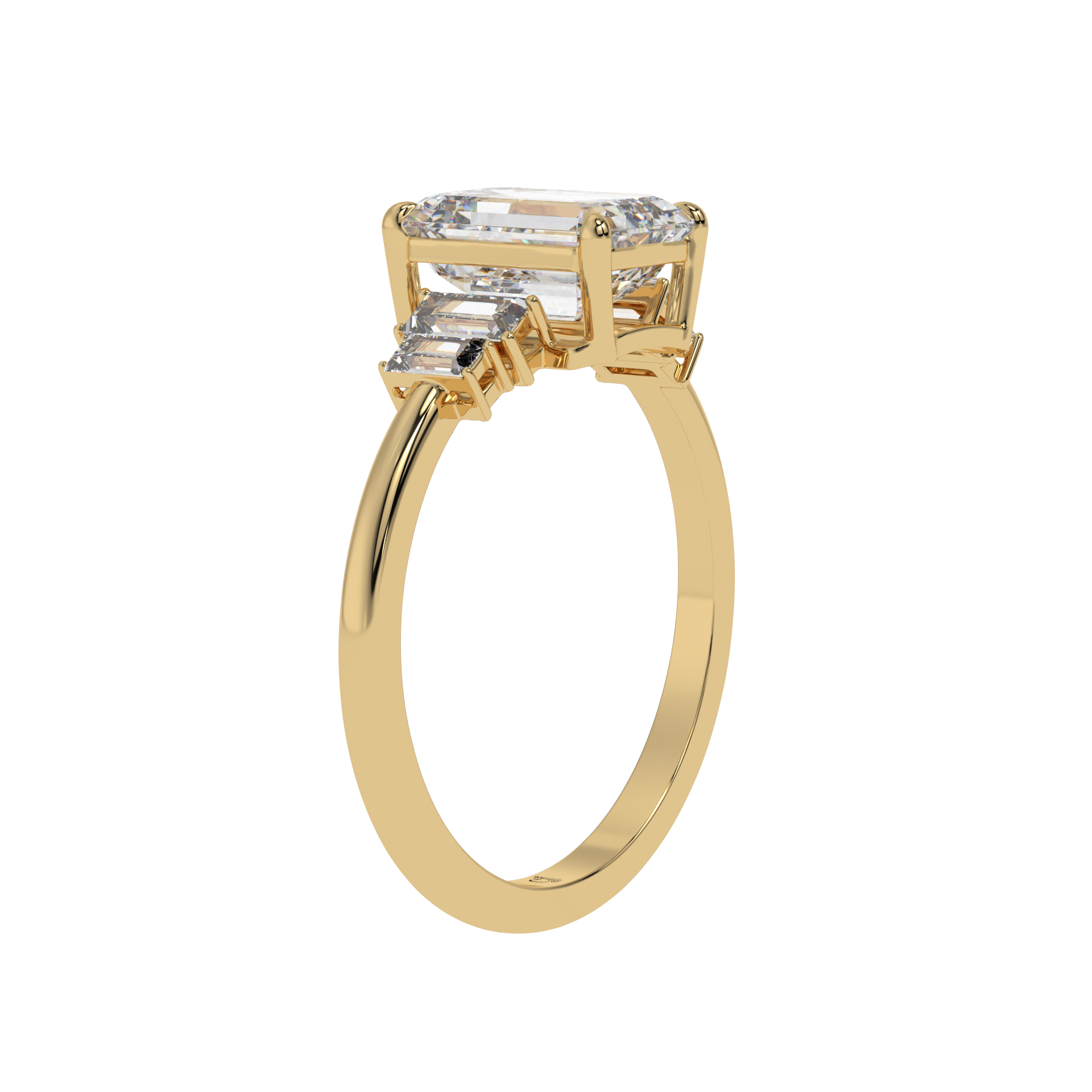 Classic Trilogy Emerald Ring - Caratlink