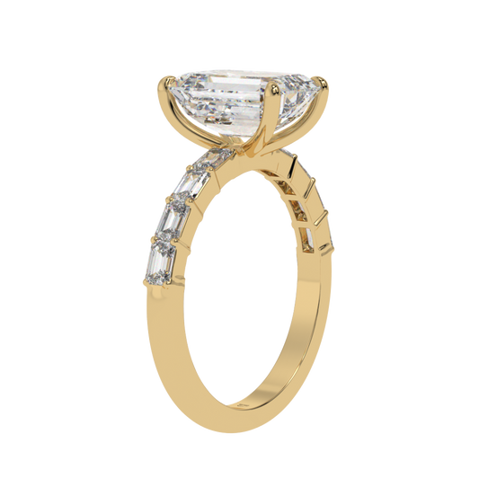 Regal Radiance Emerald-Cut Ring - Caratlink