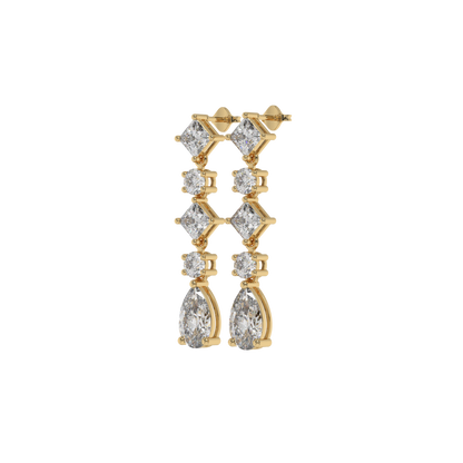 Cocktail Diamond Drop Earrings Caratlink