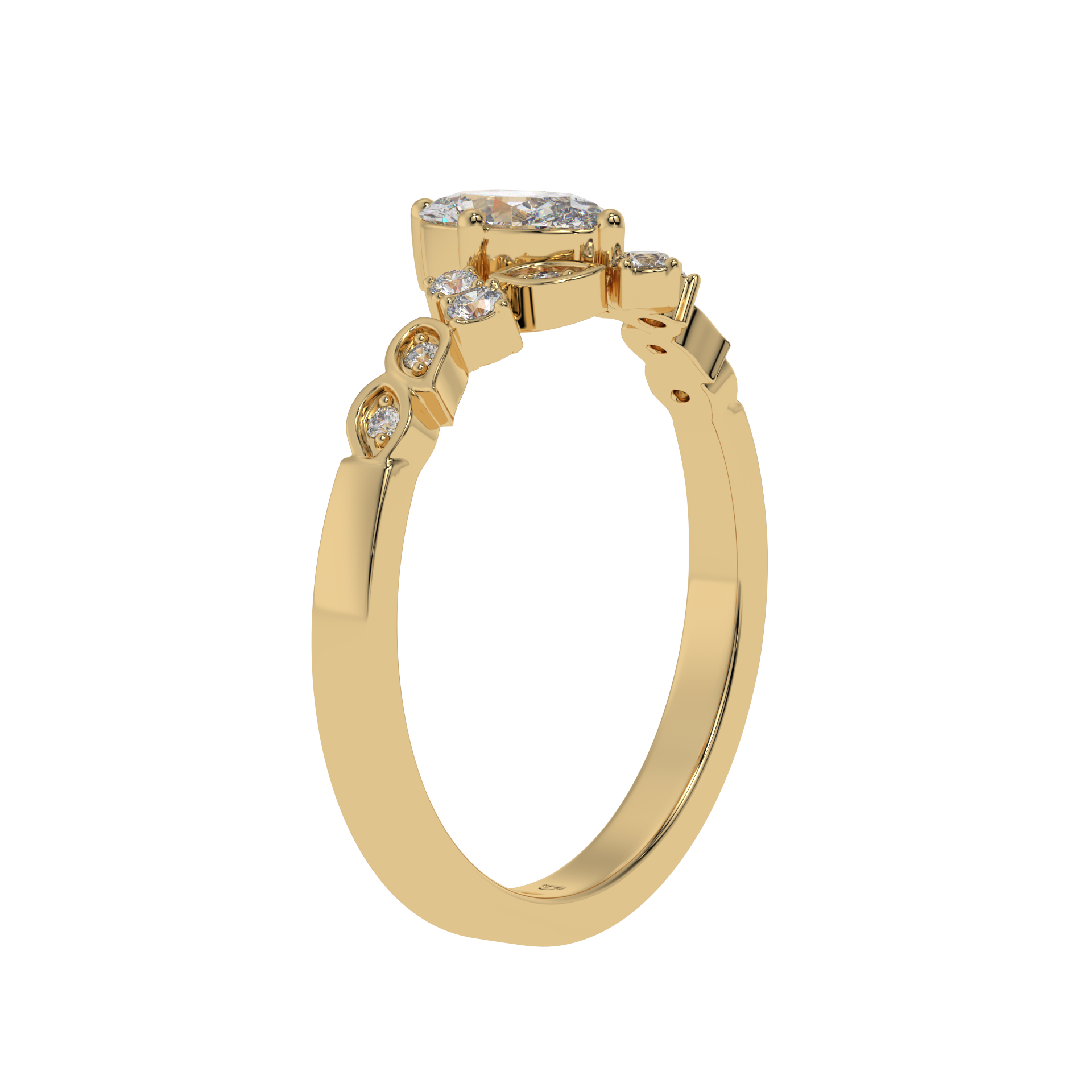 Vintage Tiara Oval Ring - Caratlink