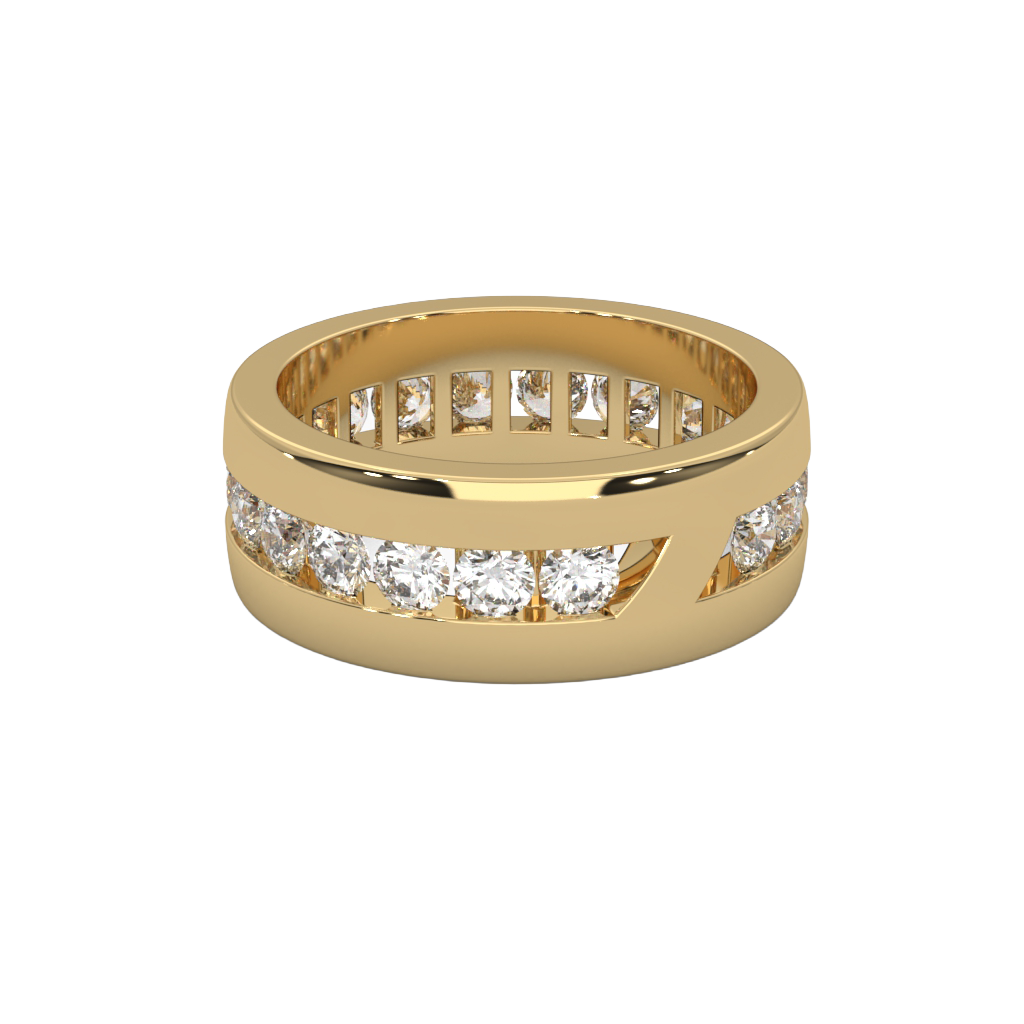 Channel Set Diamond Band