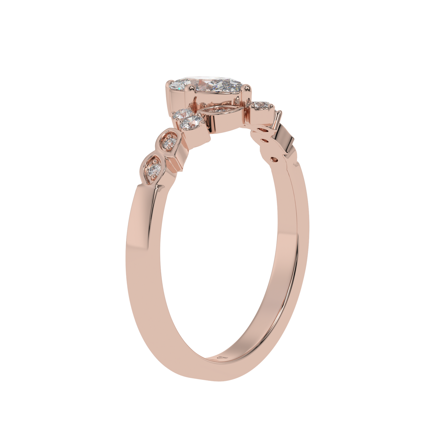 Vintage Tiara Oval Ring - Caratlink