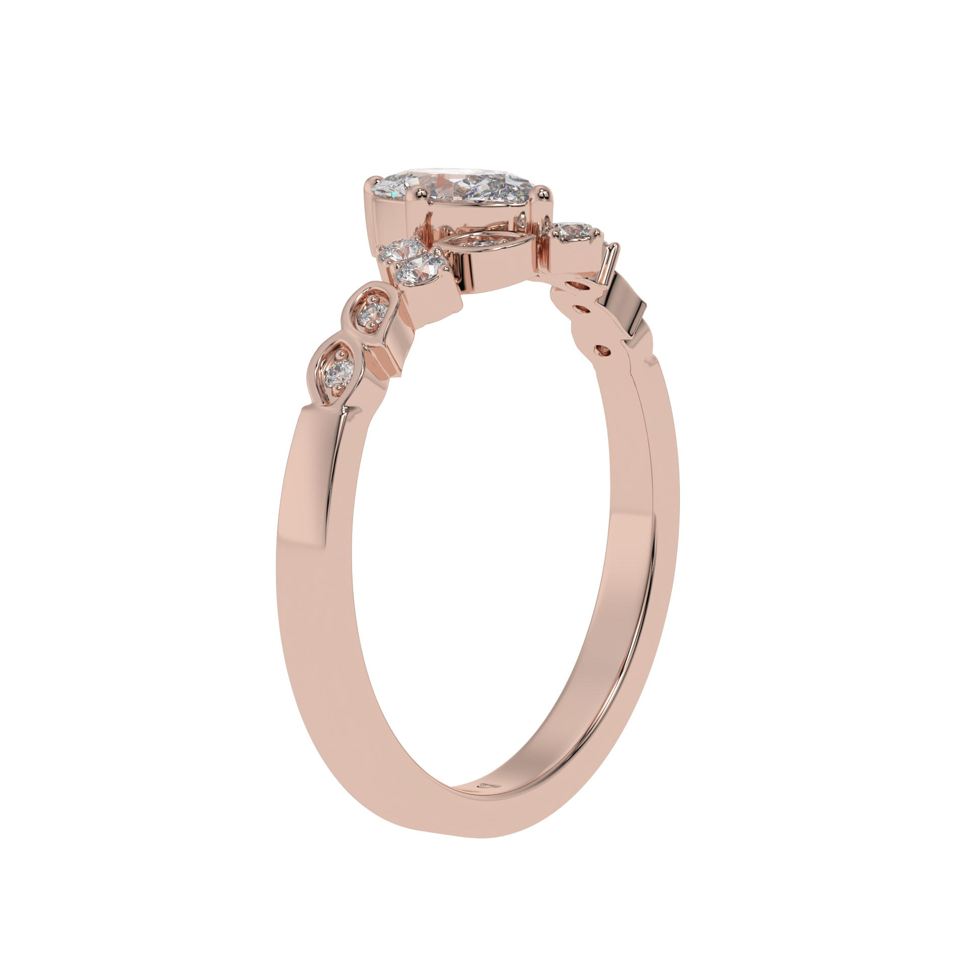 Vintage Tiara Oval Ring - Caratlink