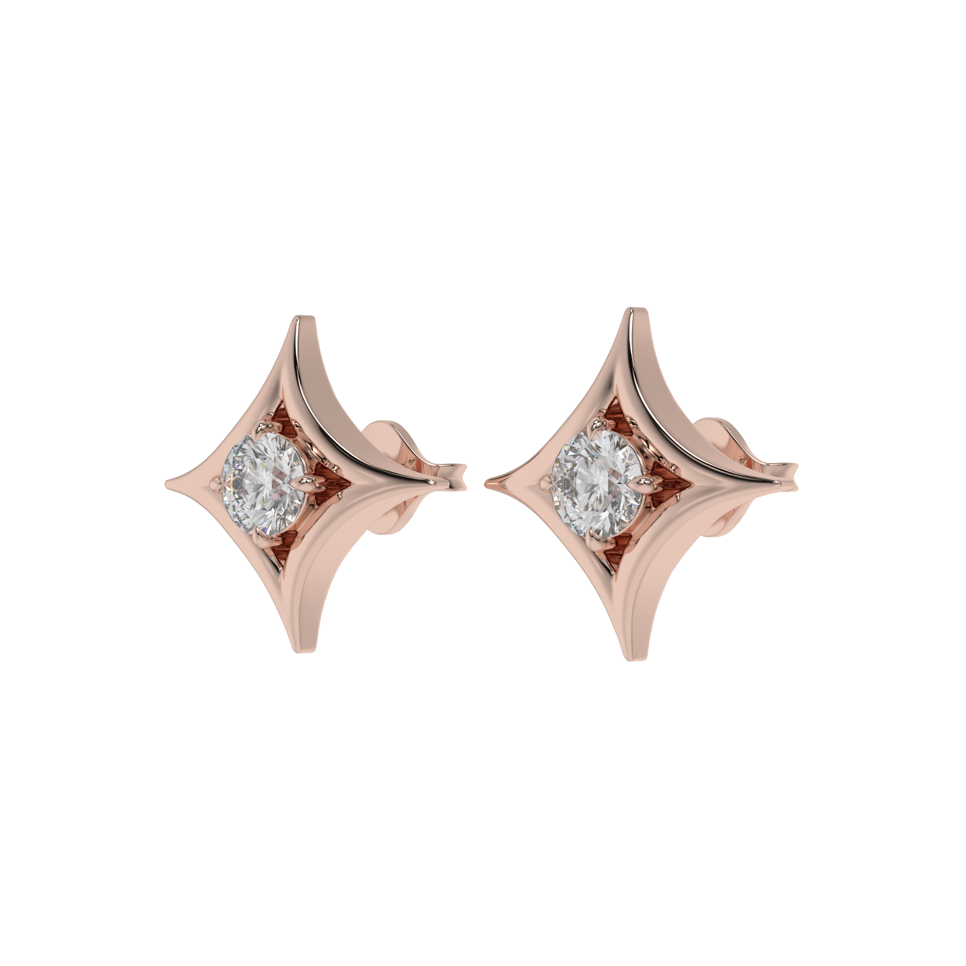 Starlight Solitaire Studs CaratLink