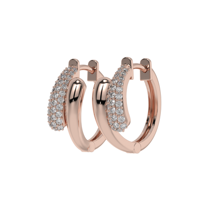 Diamond Accent Sculpted Huggies Caratlink