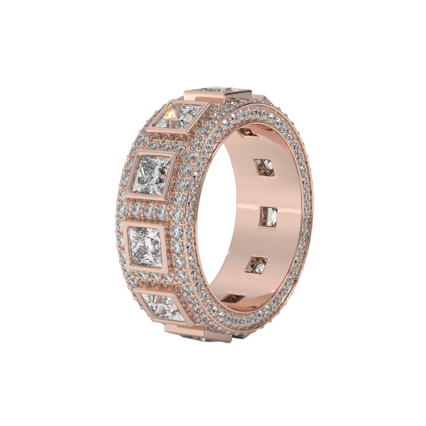 Regal Square Diamond Band