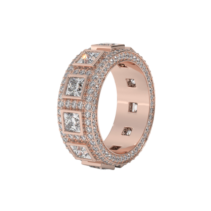 Regal Square Diamond Band