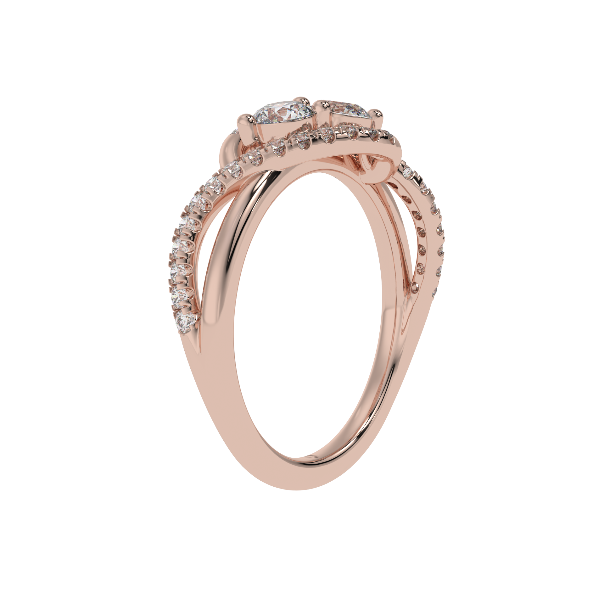 Eterna Twist Diamond Ring Caratlink