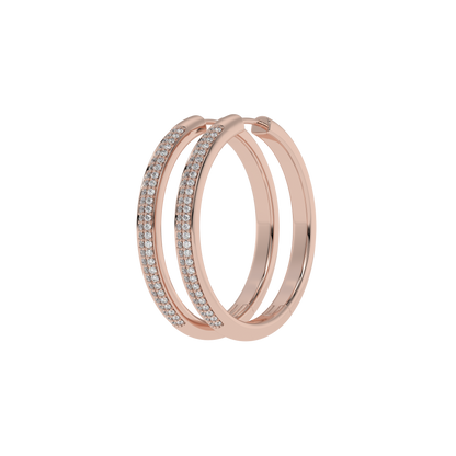Eternal Spark Pavé Hoop Earrings