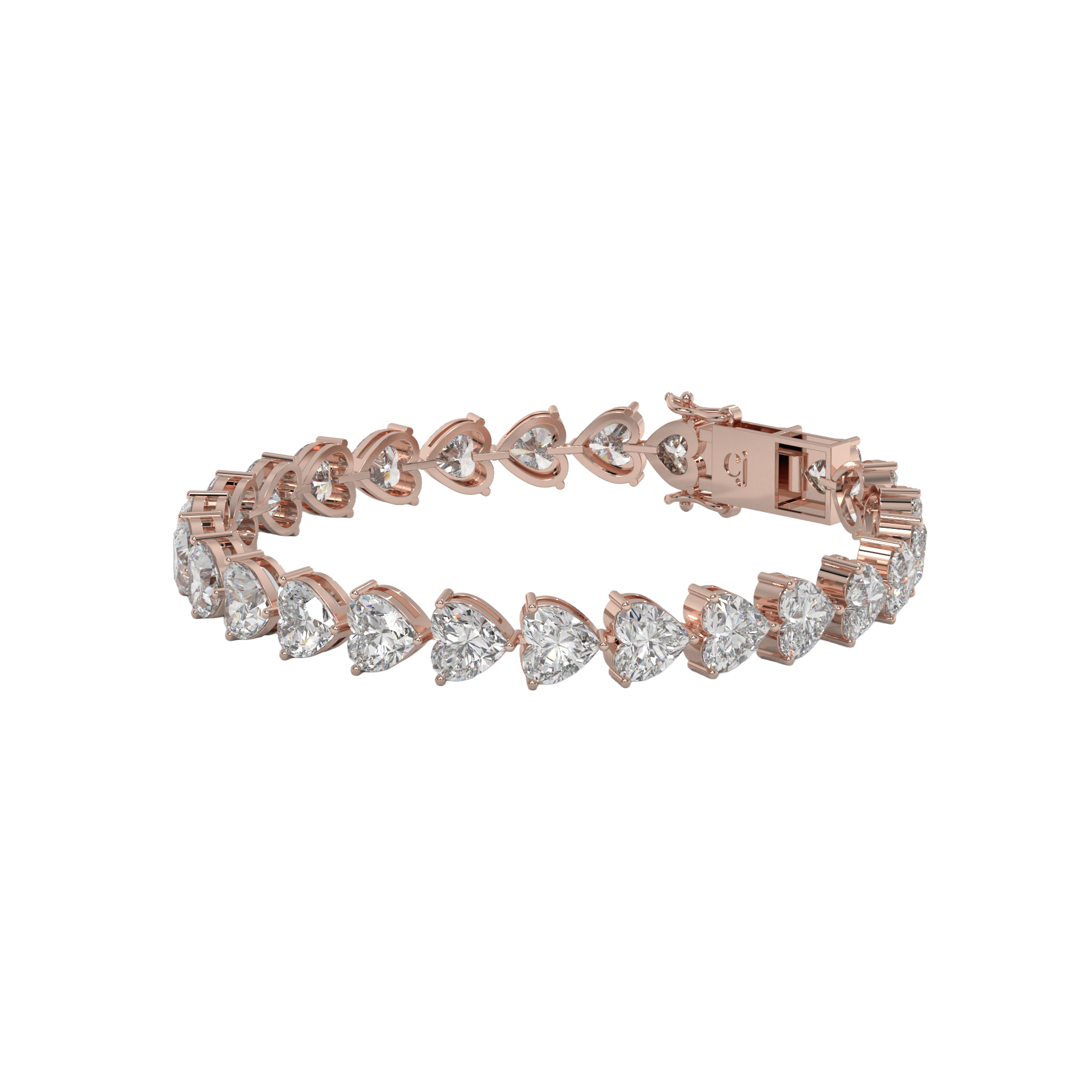 Eternal Heart Diamond Tennis Bracelet Caratlink