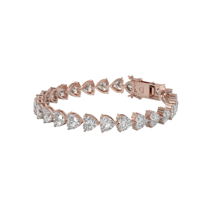 Eternal Heart Diamond Tennis Bracelet Caratlink