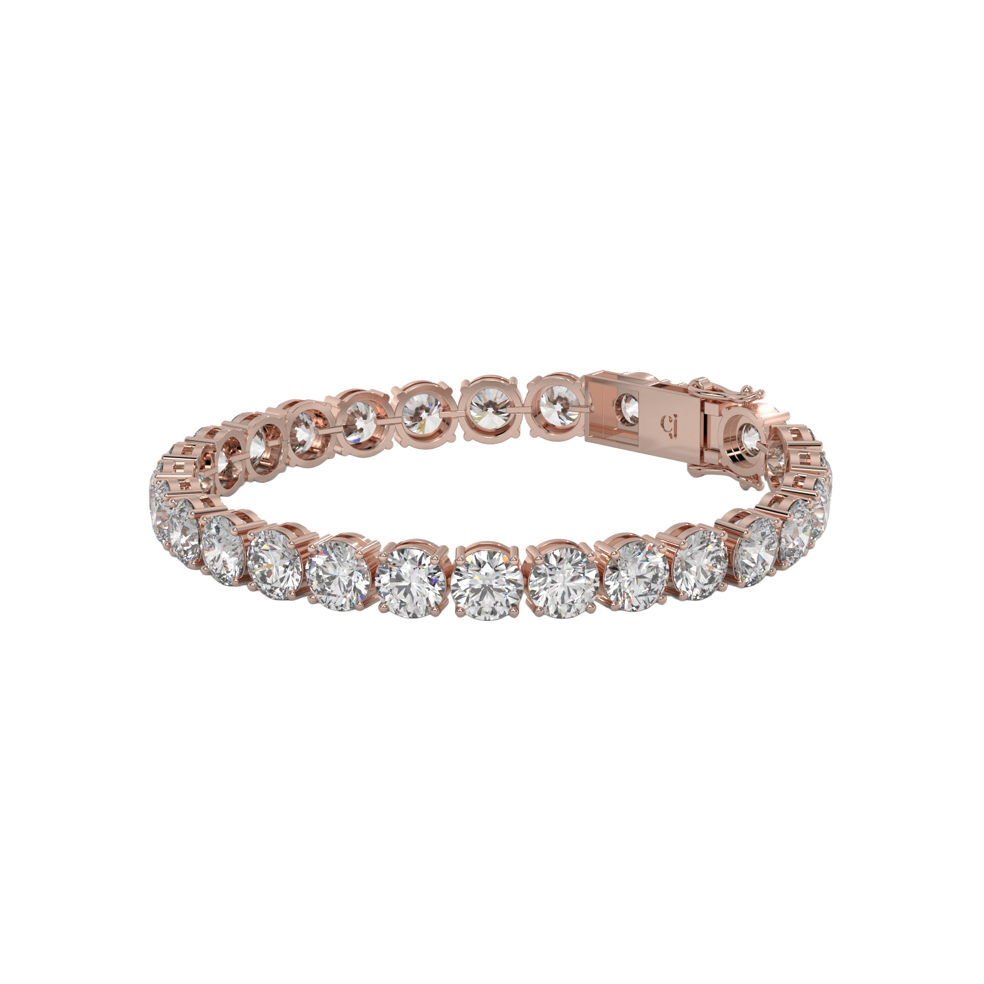 Round Brilliant Diamond Tennis Bracelet Caratlink
