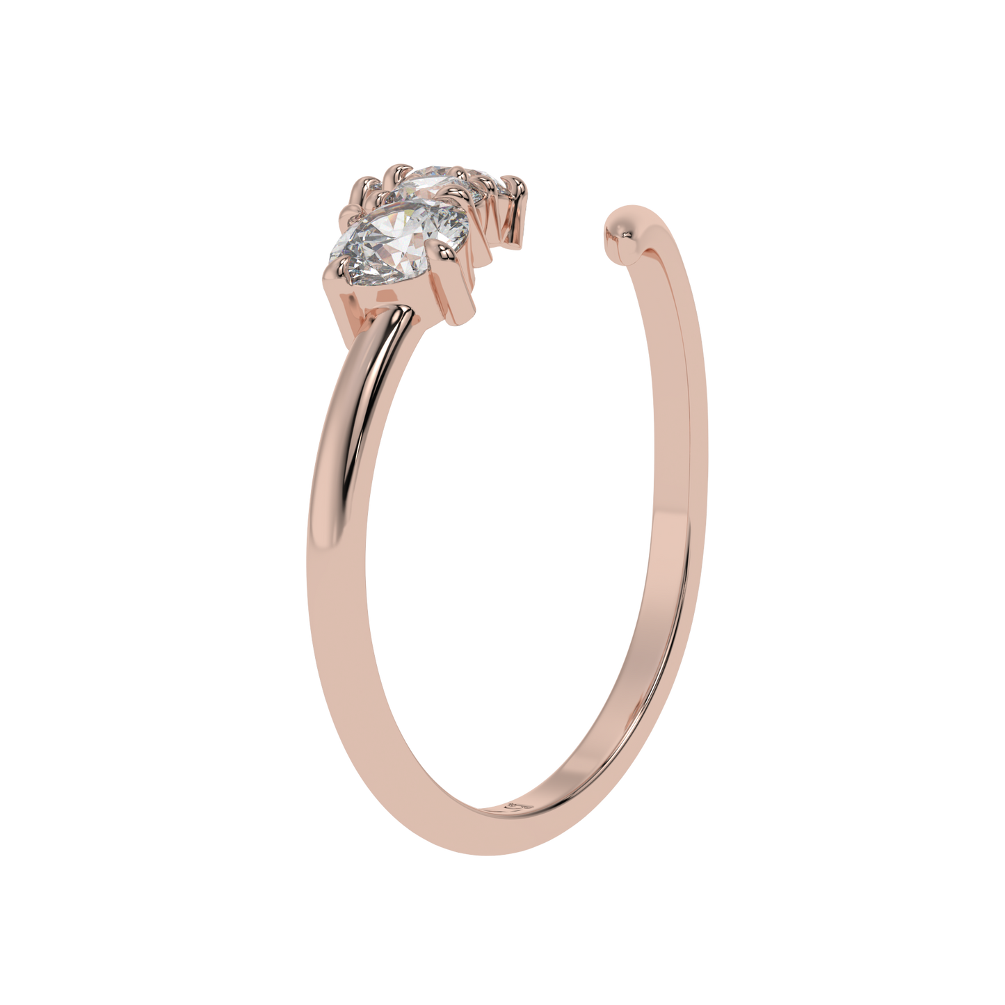 Serena Curve Diamond Wrap Ring Caratlink