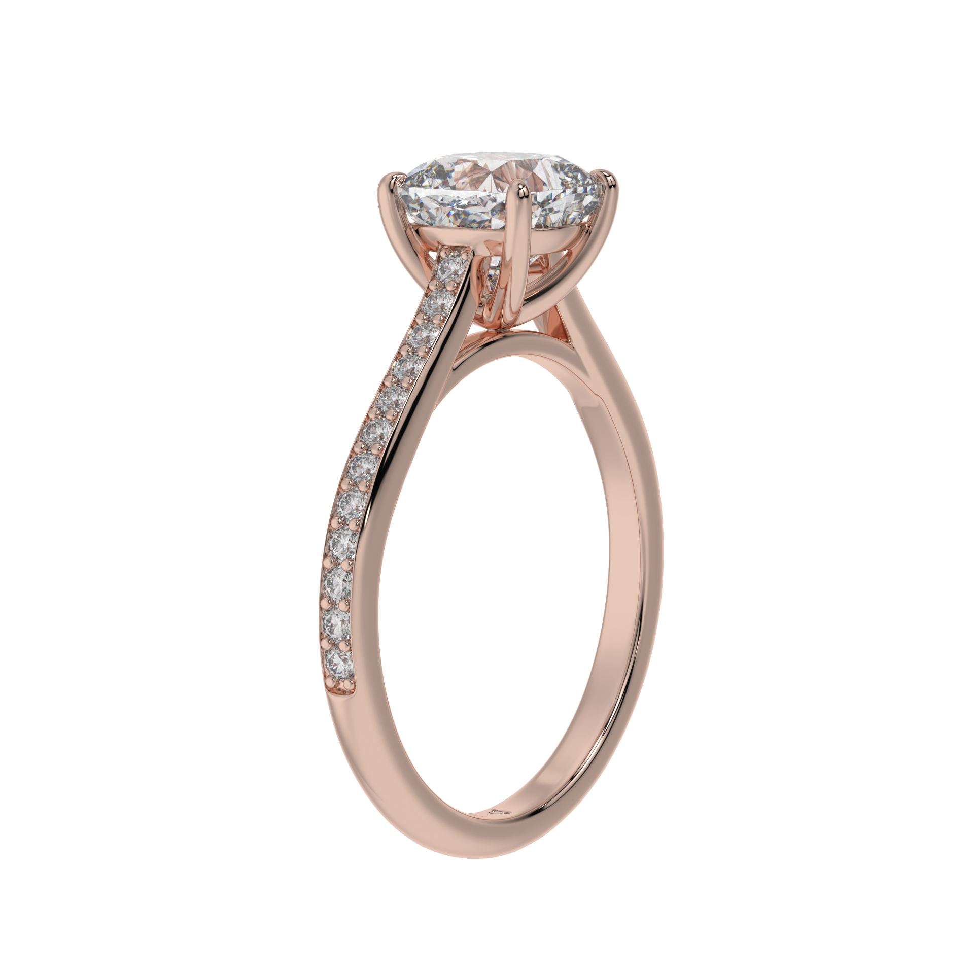 Radiant Grace Cushion Solitaire Ring - Caratlink