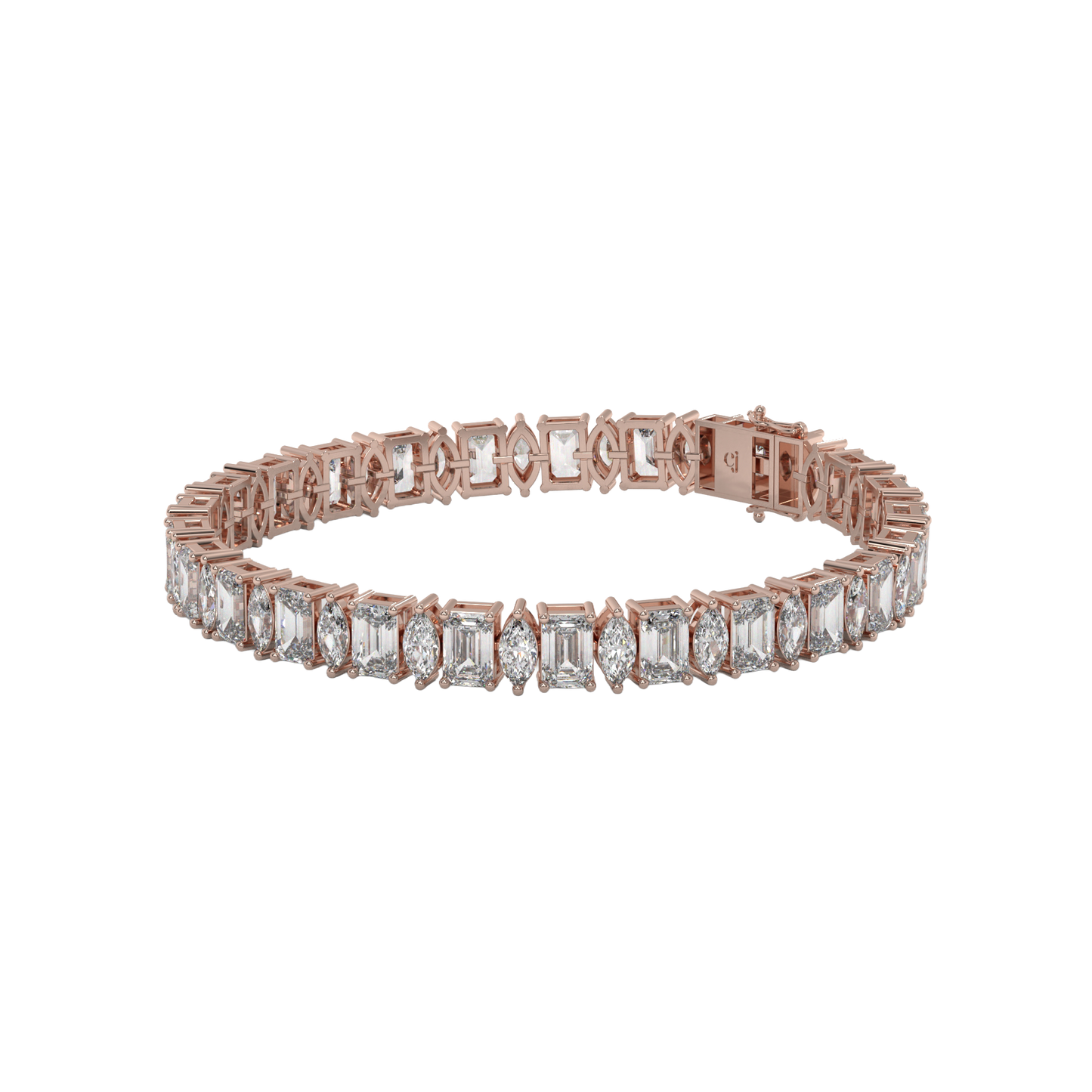 Emerald and Marquise Diamond Bracelet Caratlink