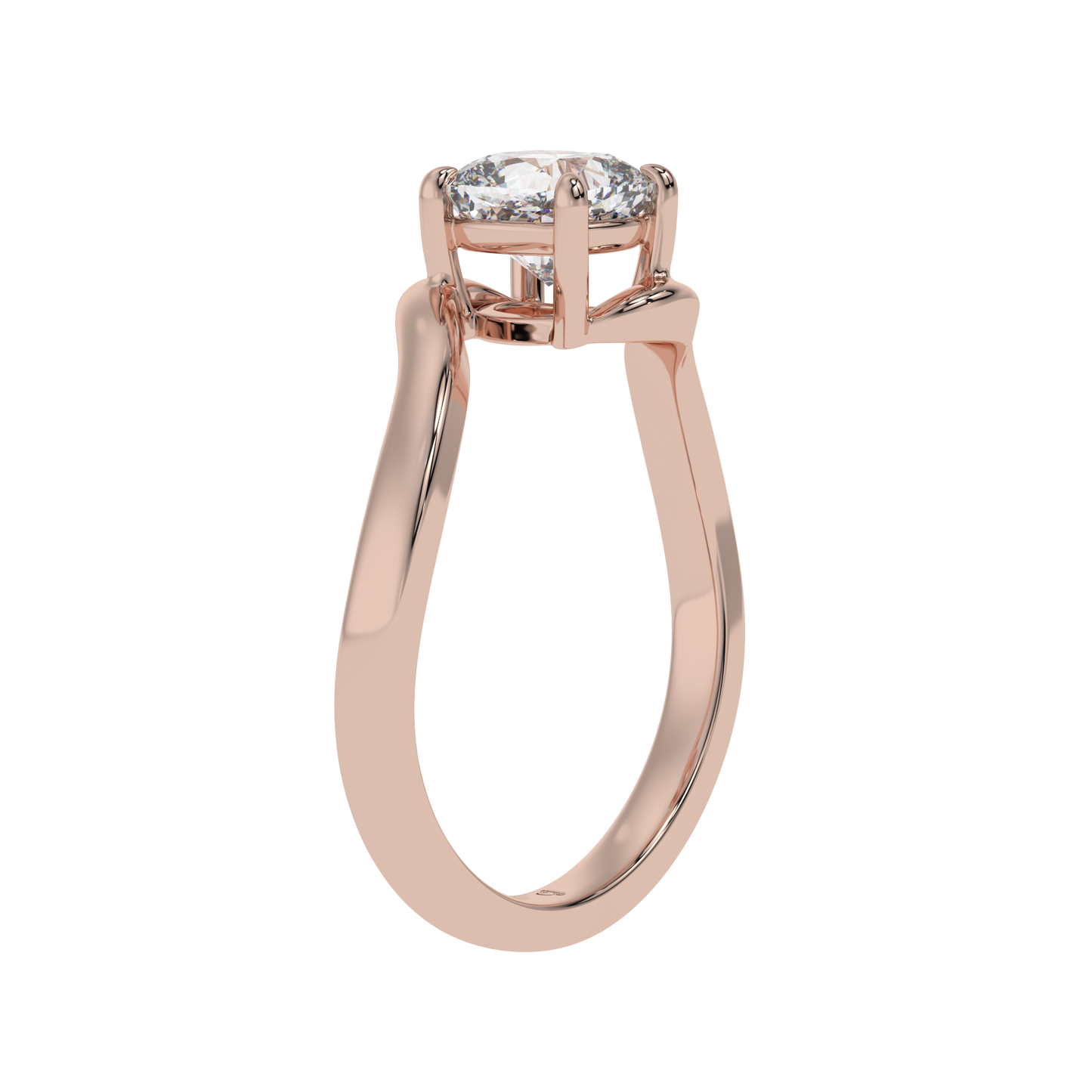 Pure Harmony Cushion Solitaire Ring - Caratlink