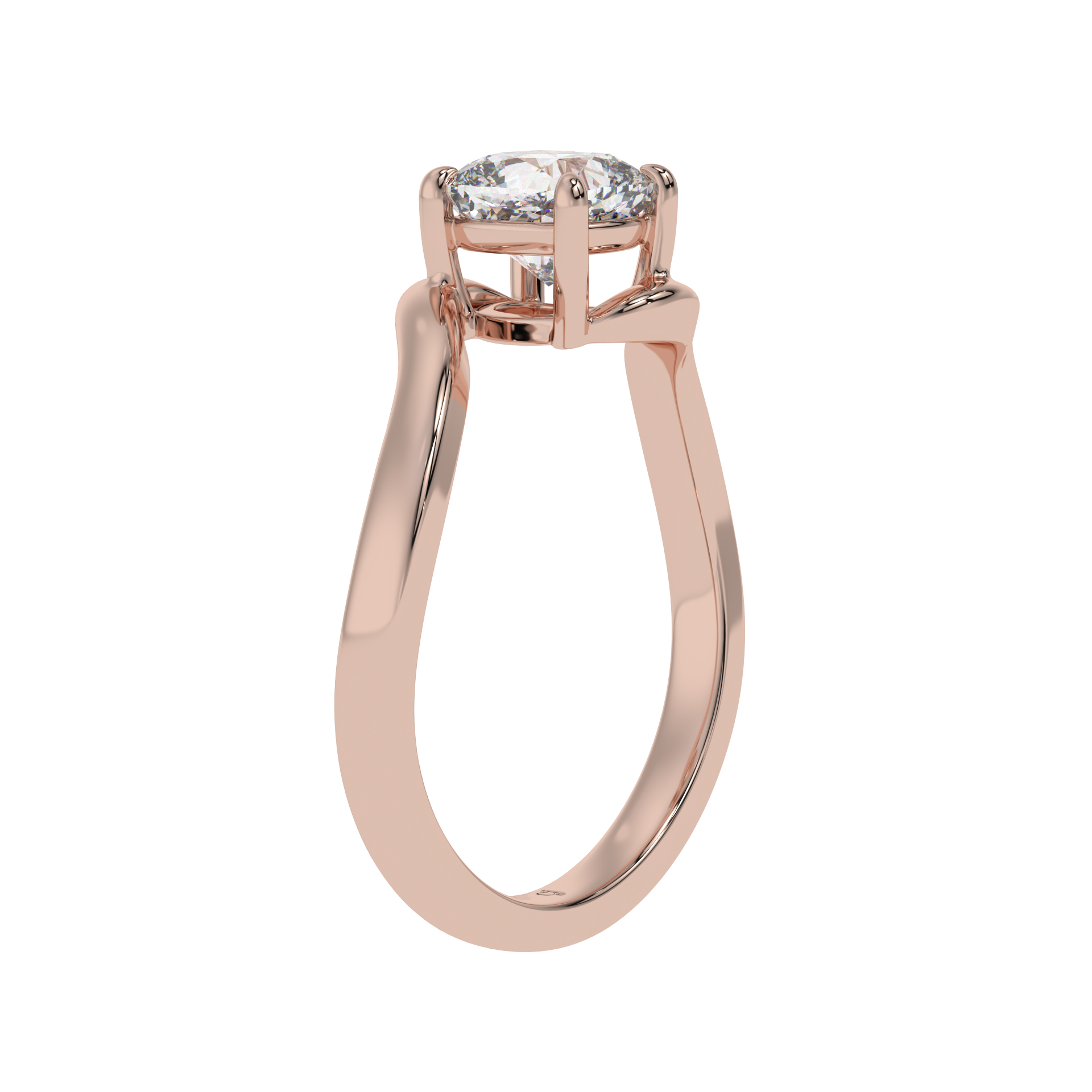 Pure Harmony Cushion Solitaire Ring - Caratlink