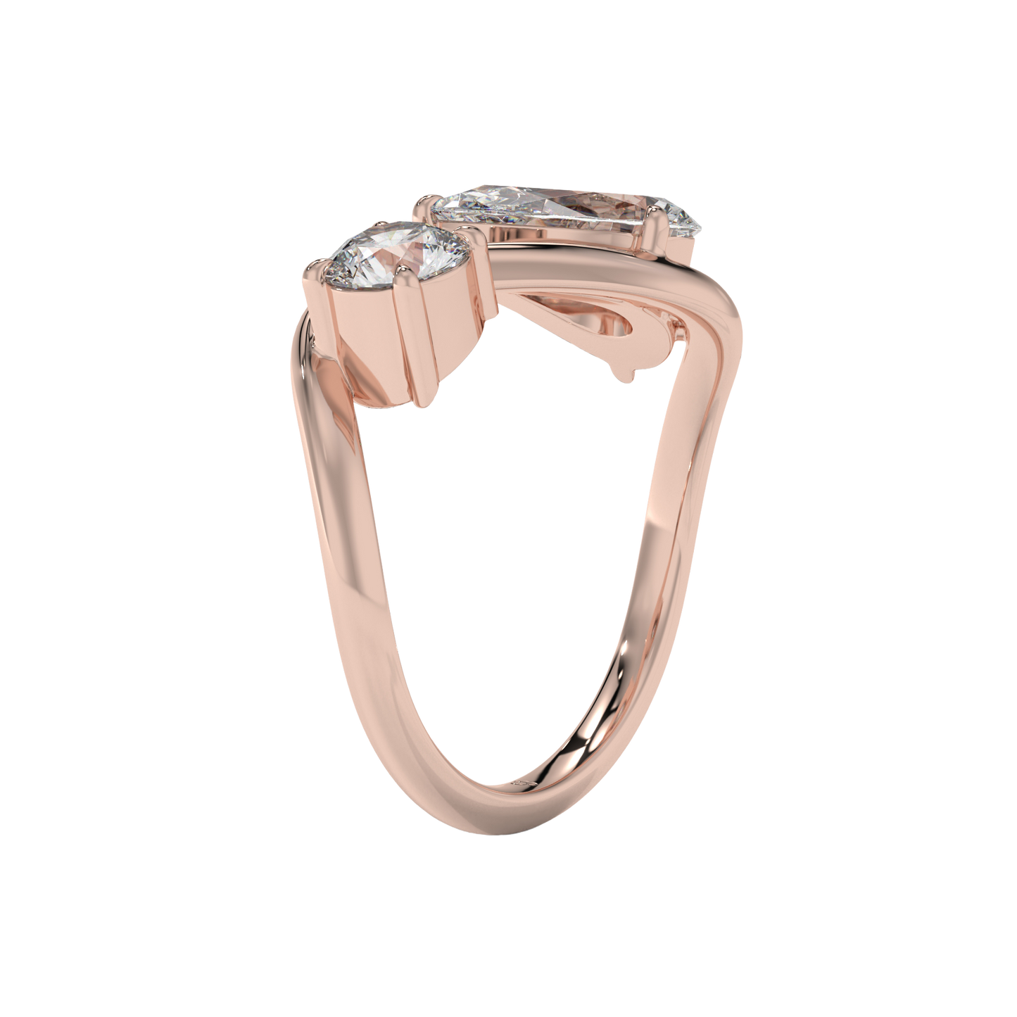 Dual Harmony Diamond Ring