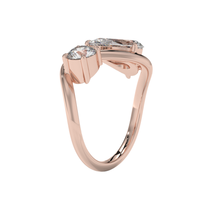 Dual Harmony Diamond Ring