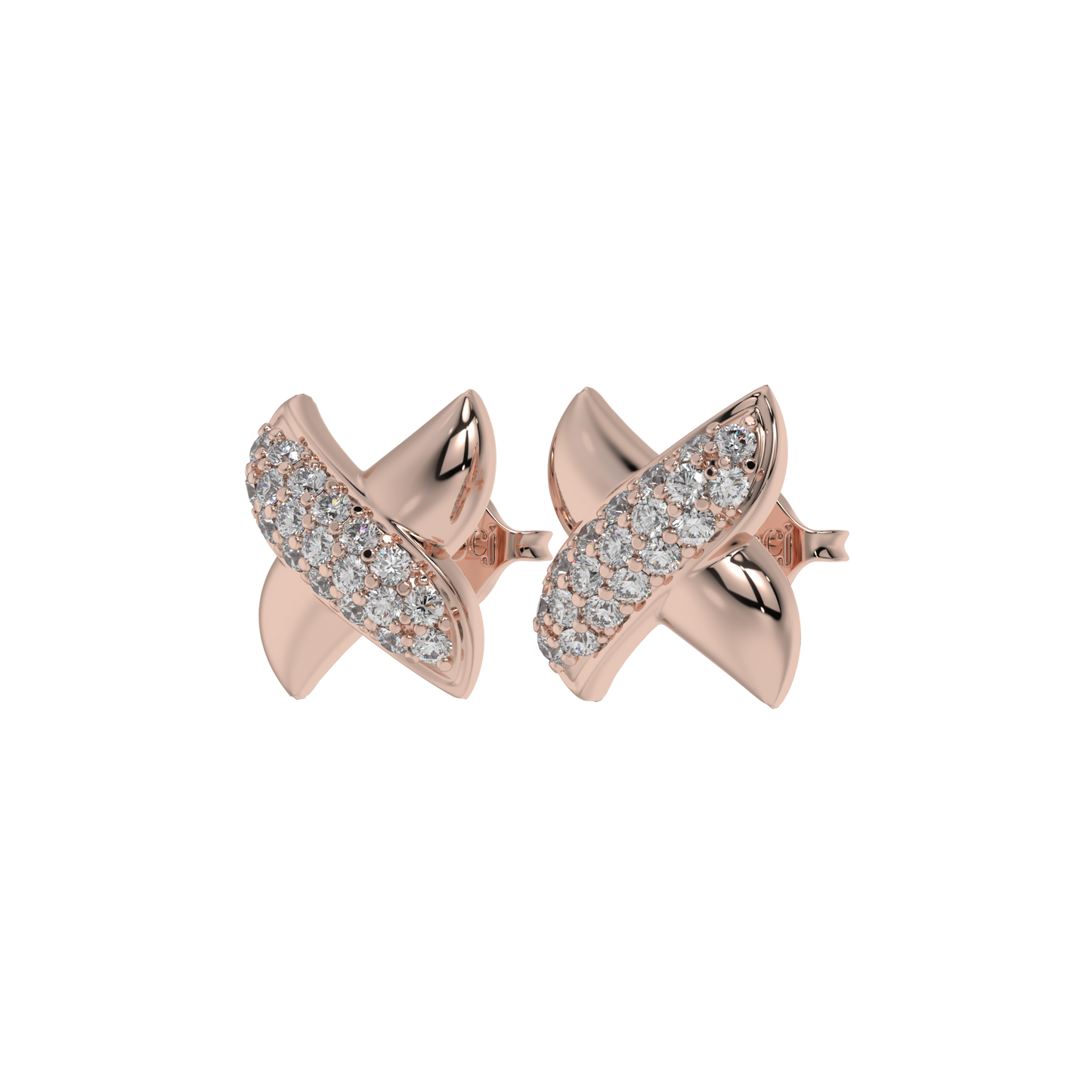 Crystal Crossover Studs CaratLink