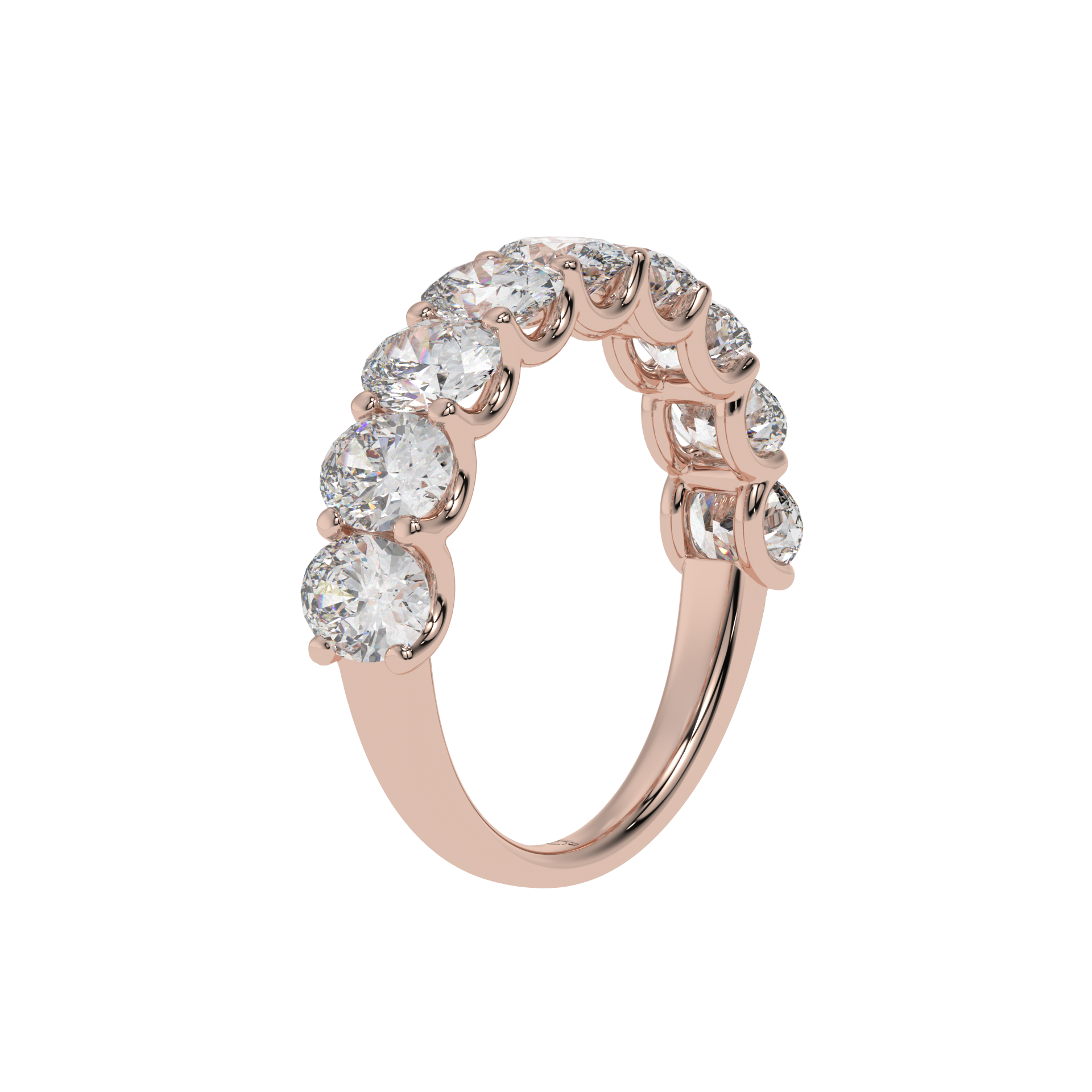 Oval Harmony Diamond iternity band Caratlink