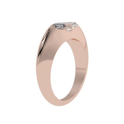 Sleek Marquise Bezel Ring - Caratlink