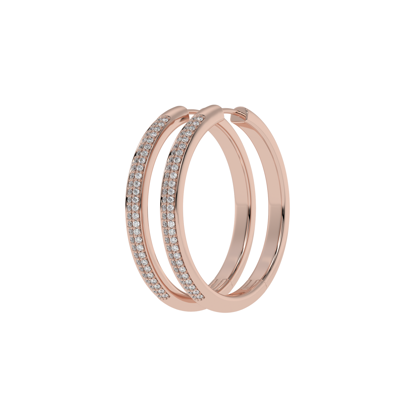 Eternal Spark Pavé Hoop Earrings Caratlink