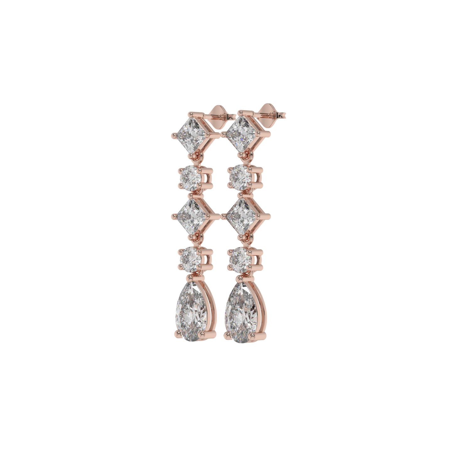 Cocktail Diamond Drop Earrings Caratlink